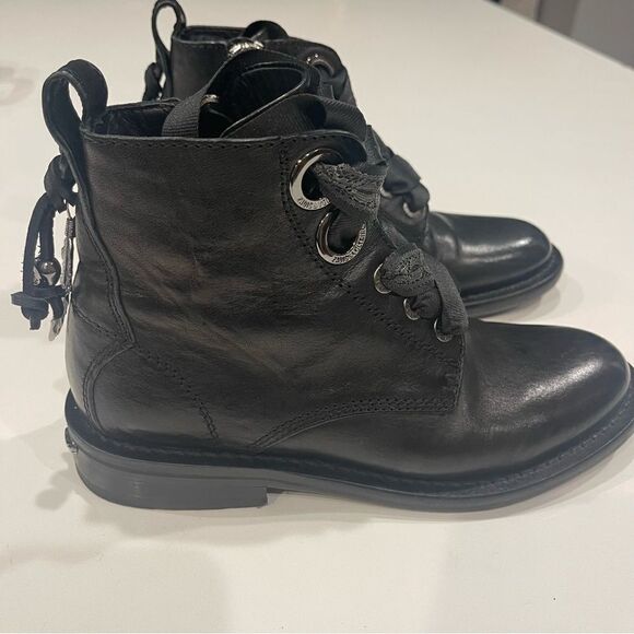 Zadig&Voltaire lace-up 30mm ankle boots size 37 - Picture 8 of 15